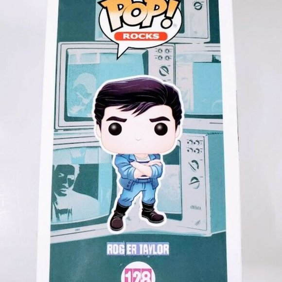 Funko Pop Rocks Duran Duran Roger Taylor #128 Vinyl Figure Jacket NIB New In Box - Picture 4 of 10